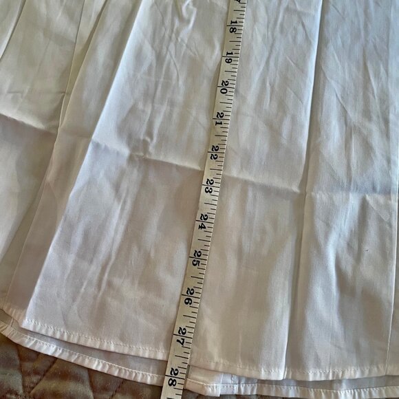 NEW Esabel C White Longsleeve Shirt w Polkadot Collar SZ L 10-12 French Cuffs - Picture 7 of 8